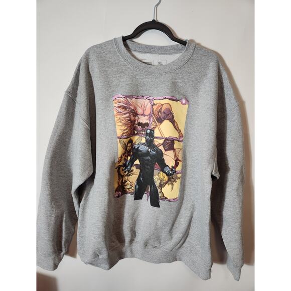 Marvel Men's Black Panthe Sweatshirt - Picture 1 of 4